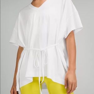 RARE NWOT White Lululemon Side Tie V Neck